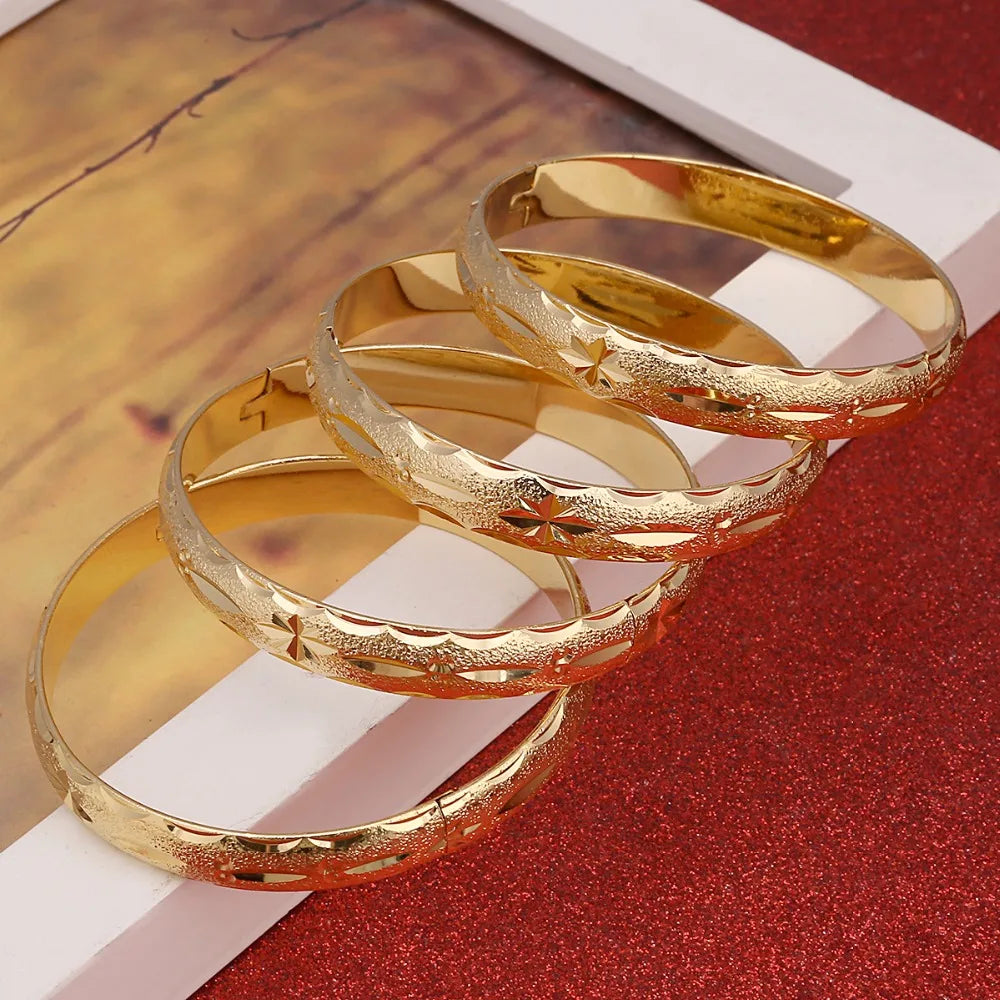 24k Gold Bangle for Women Gold Dubai Bride