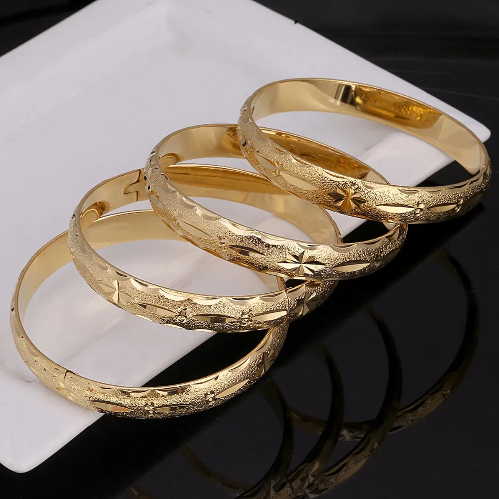 24k Gold Bangle for Women Gold Dubai Bride