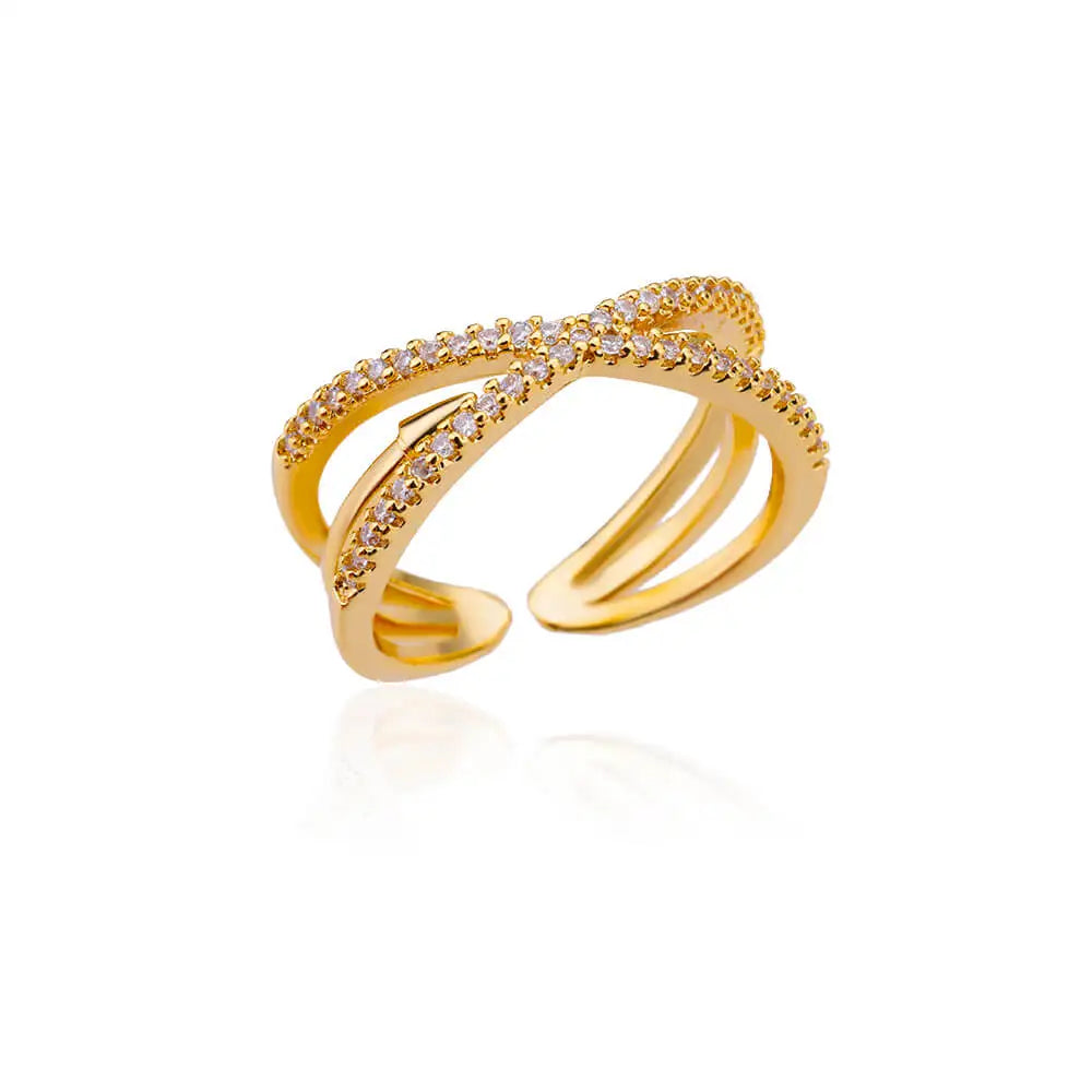 316L Stainless Steel Rings for Women Gold Color Women's Ring Male Finger Wedding Luxury Quality Jewelry Accessories 48 Style