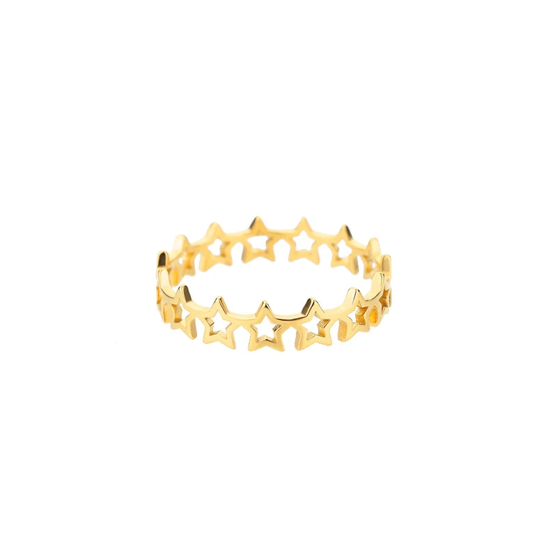 316L Stainless Steel Rings for Women Gold Color Women's Ring Male Finger Wedding Luxury Quality Jewelry Accessories 48 Style