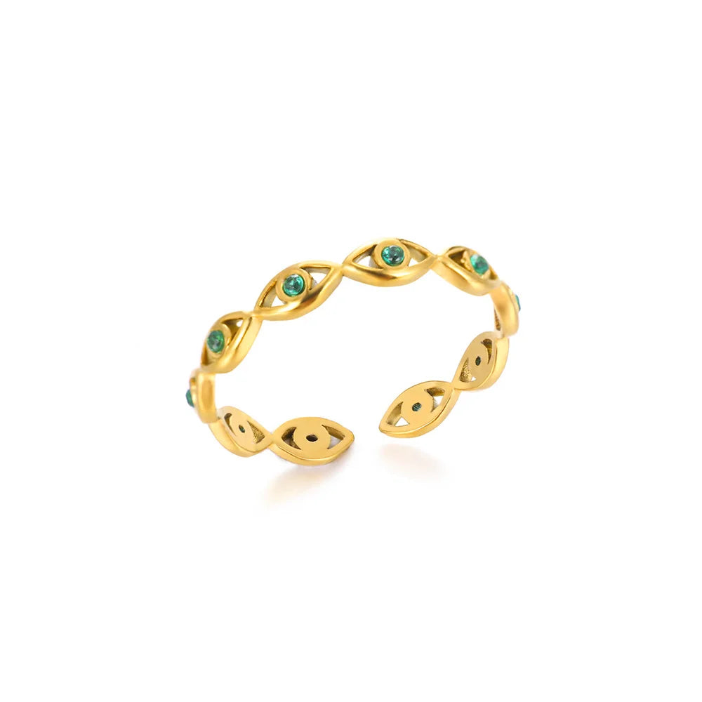 316L Stainless Steel Rings for Women Gold Color Women's Ring Male Finger Wedding Luxury Quality Jewelry Accessories 48 Style