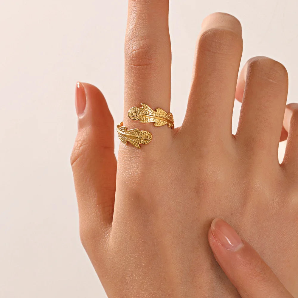 316L Stainless Steel Rings for Women Gold Color Women's Ring Male Finger Wedding Luxury Quality Jewelry Accessories 48 Style