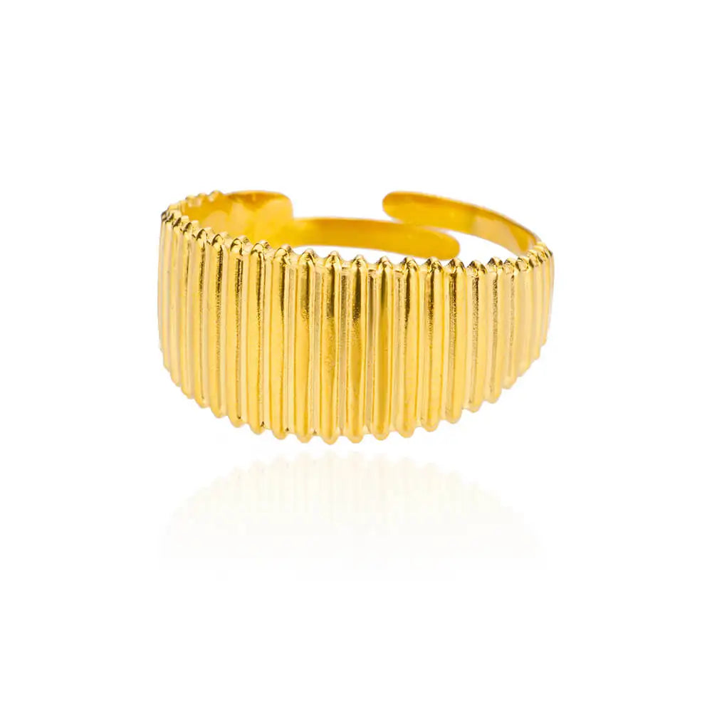 316L Stainless Steel Rings for Women Gold Color Women's Ring Male Finger Wedding Luxury Quality Jewelry Accessories 48 Style