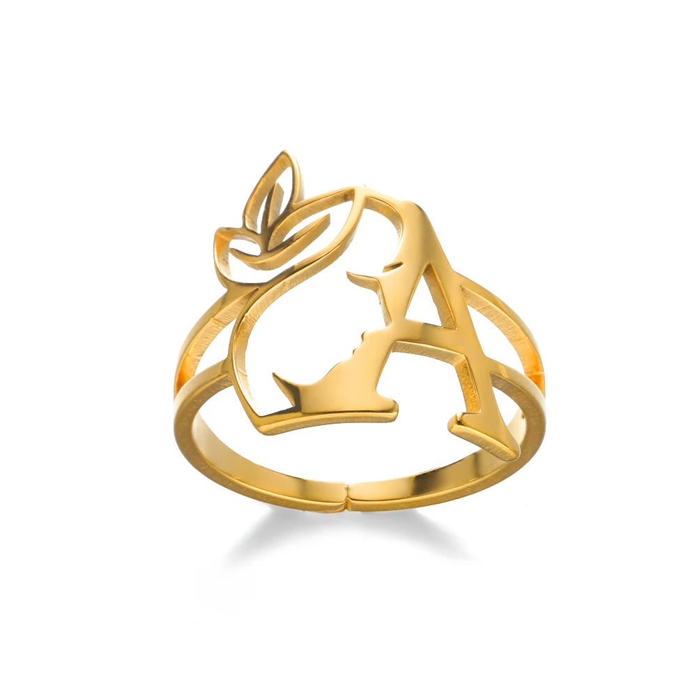 316L Stainless Steel Rings for Women Gold Color Women's Ring Male Finger Wedding Luxury Quality Jewelry Accessories 48 Style