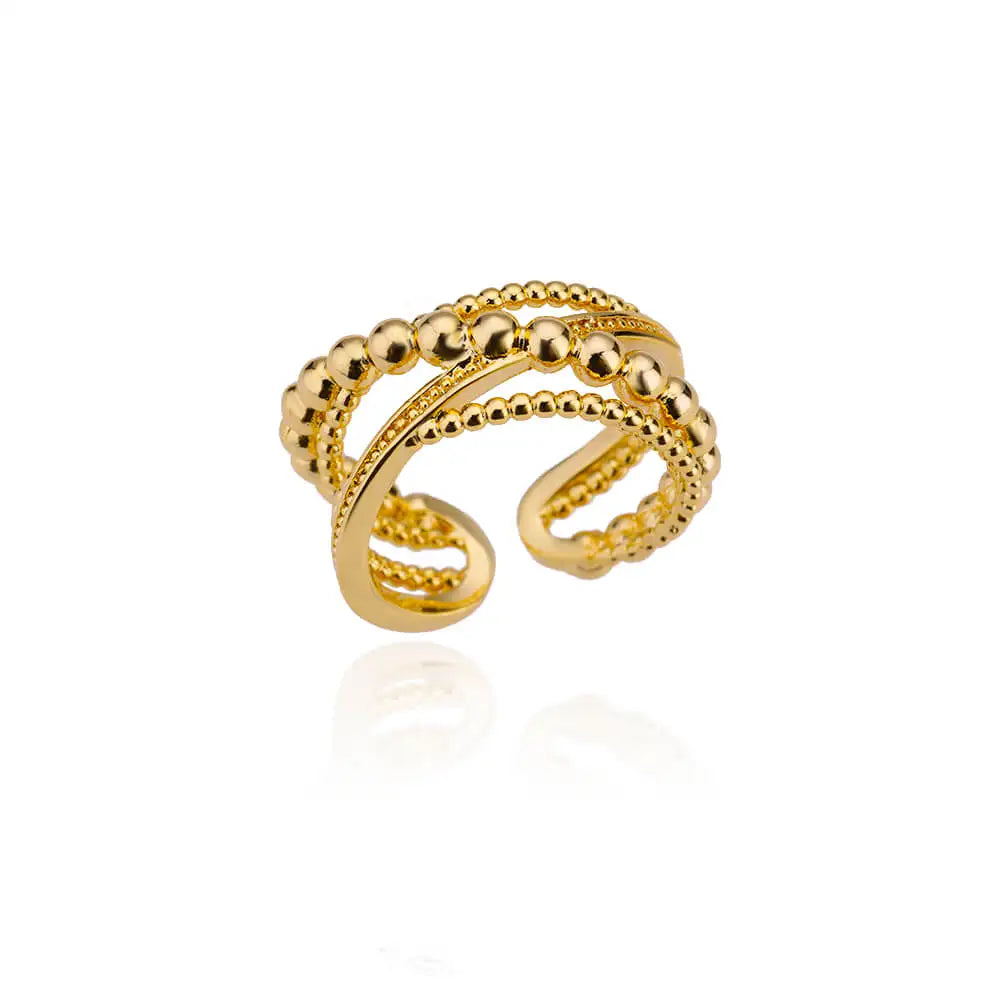 316L Stainless Steel Rings for Women Gold Color Women's Ring Male Finger Wedding Luxury Quality Jewelry Accessories 48 Style